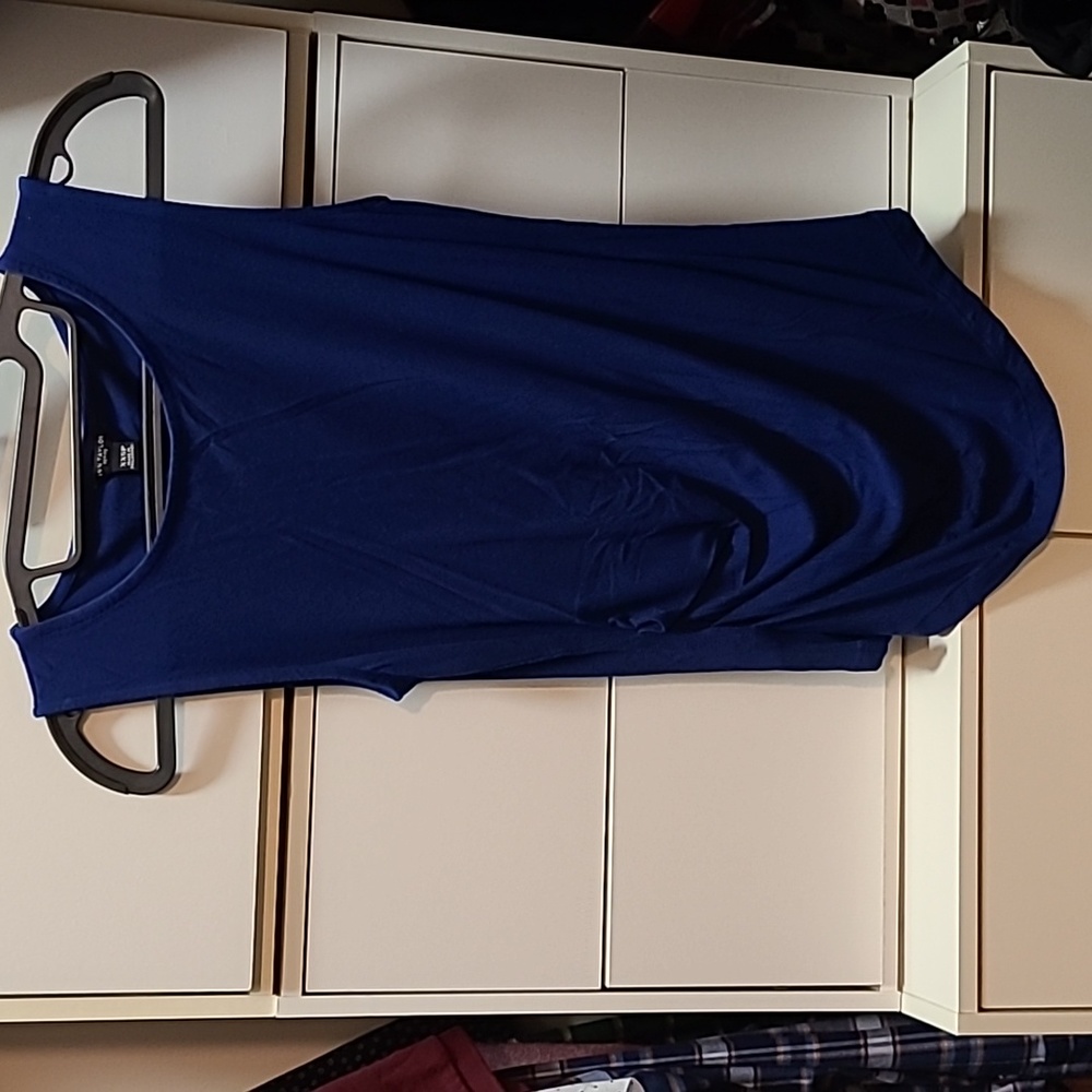 Bright blue Ann Taylor sleeveless top